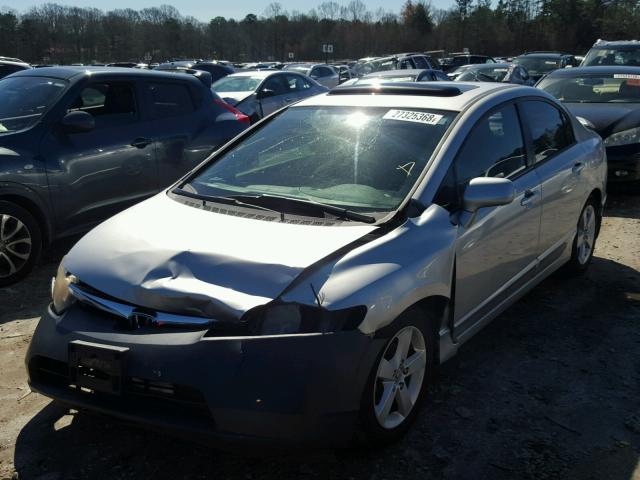 1HGFA16806L100277 - 2006 HONDA CIVIC EX ვერცხლისფერი ფოტო 2