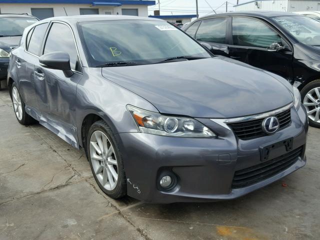 JTHKD5BH0C2122619 - 2012 LEXUS CT 200 GRAY photo 1