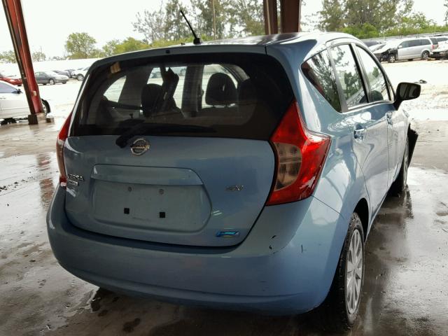 3N1CE2CP6FL404602 - 2015 NISSAN VERSA NOTE BLUE photo 4