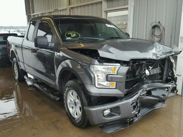 1FTEX1EP6GKF17802 - 2016 FORD F150 SUPER GRAY photo 1