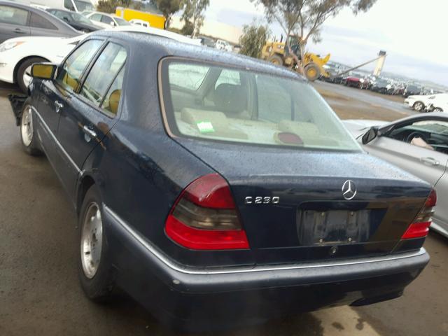 WDBHA23G6WA650540 - 1998 MERCEDES-BENZ C 230 BLUE photo 3