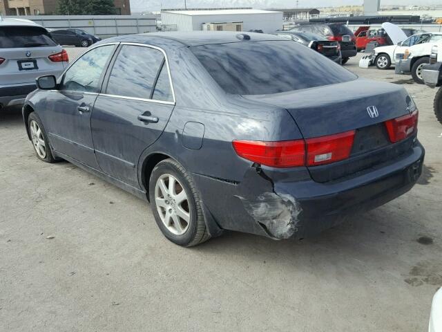 1HGCM665X5A052813 - 2005 HONDA ACCORD EX BLUE photo 3