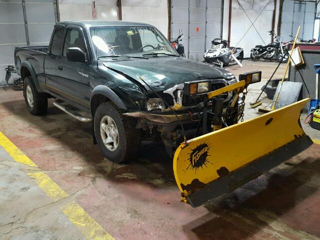 5TEWM72NX2Z887643 - 2002 TOYOTA TACOMA XTR GREEN photo 1