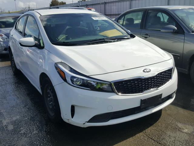 3KPFK4A72HE060579 - 2017 KIA FORTE LX WHITE photo 1