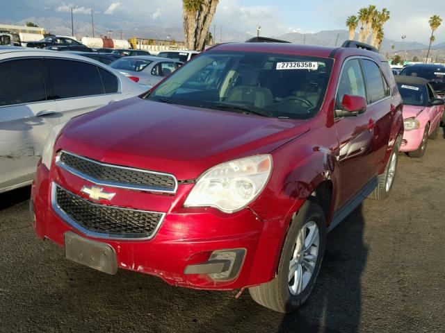 2GNALBEK0F6364928 - 2015 CHEVROLET EQUINOX LT RED photo 2