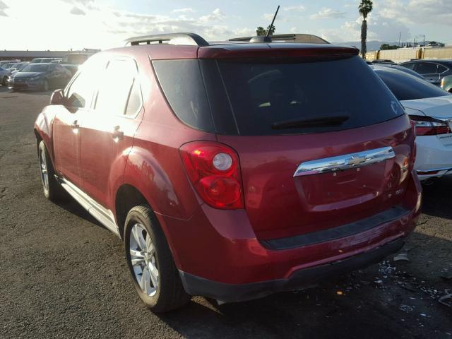 2GNALBEK0F6364928 - 2015 CHEVROLET EQUINOX LT RED photo 3