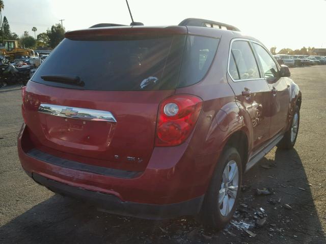 2GNALBEK0F6364928 - 2015 CHEVROLET EQUINOX LT RED photo 4