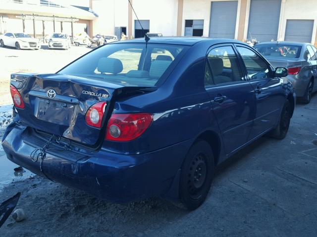 1NXBR32EX7Z832811 - 2007 TOYOTA COROLLA BLUE photo 4