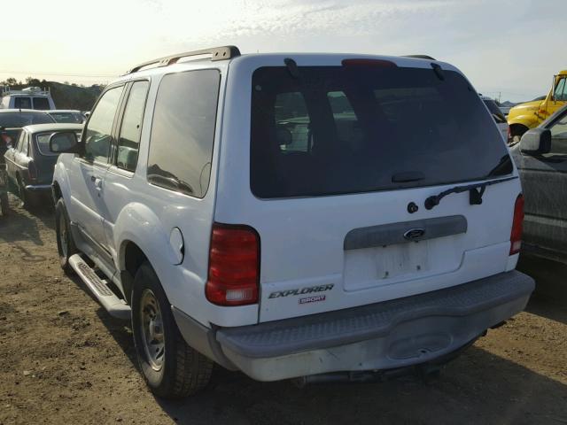 1FMYU60EX1UA75834 - 2001 FORD EXPLORER S WHITE photo 3