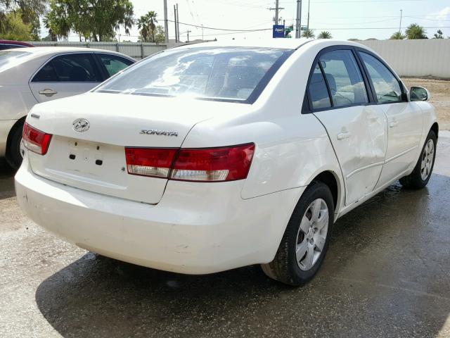 KMHET46C96A114471 - 2006 HYUNDAI SONATA GL WHITE photo 4