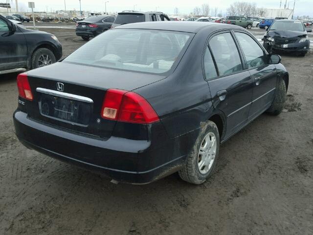 2HGES15442H932817 - 2002 HONDA CIVIC DX BLACK photo 4