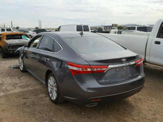 4T1BK1EBXEU106583 - 2014 TOYOTA AVALON BAS 灰色 照片 3