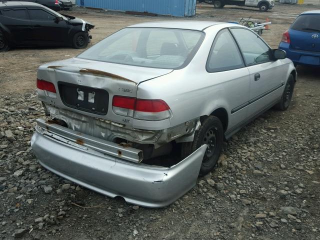 1HGEJ6121YL067157 - 2000 HONDA CIVIC DX SILVER photo 4