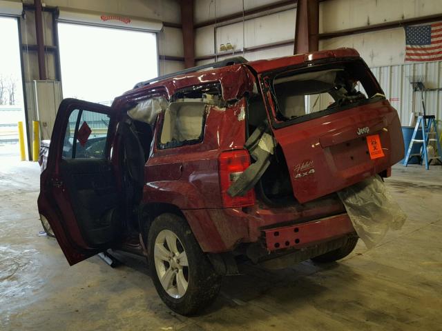 1C4NJRBB2ED588800 - 2014 JEEP PATRIOT SP RED photo 3