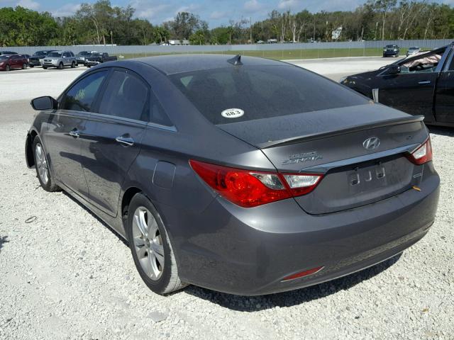 5NPEC4AC2BH307303 - 2011 HYUNDAI SONATA SE GRAY photo 3