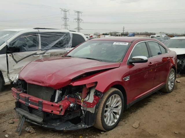 1FAHP2F88EG106157 - 2014 FORD TAURUS LIM MAROON photo 2