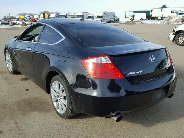 1HGCS2A84AA007991 - 2010 HONDA ACCORD EXL BLACK photo 3