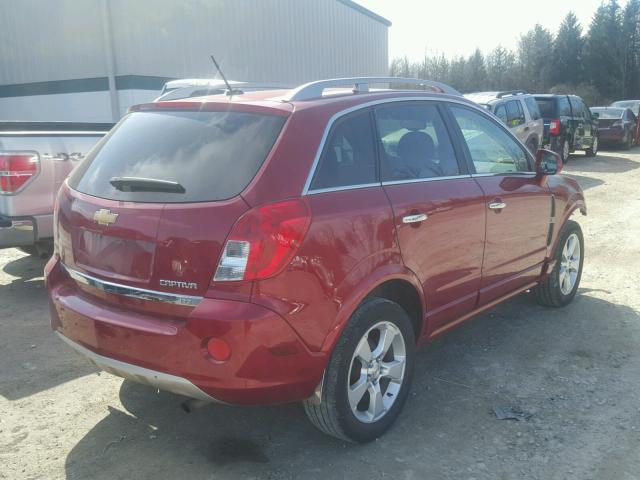 3GNAL4EK7ES515677 - 2014 CHEVROLET CAPTIVA LT RED photo 4