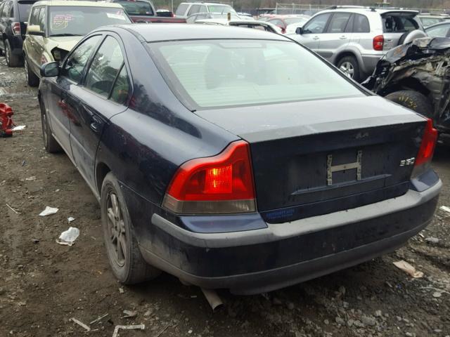 YV1RS61TX32244979 - 2003 VOLVO S60 BLUE photo 3