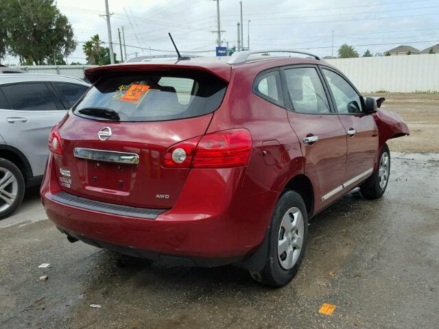 JN8AS5MV9FW261056 - 2015 NISSAN ROGUE SELE RED photo 4