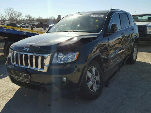 1J4RR4GG2BC520445 - 2011 JEEP GRAND CHER BLACK photo 2