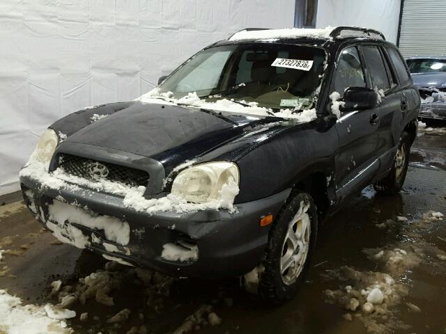 KM8SB12B14U573636 - 2004 HYUNDAI SANTA FE G BLUE photo 2