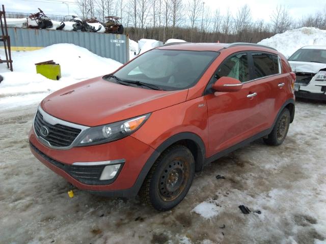 KNDPCCA29B7105587 - 2011 KIA SPORTAGE E ORANGE photo 2