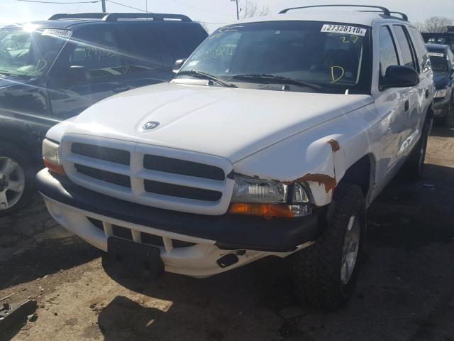 1B4HS28N71F512231 - 2001 DODGE DURANGO WHITE photo 2