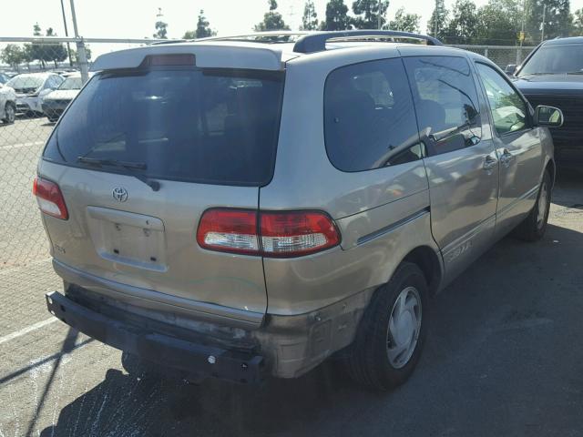 4T3ZF13C32U415474 - 2002 TOYOTA SIENNA LE GOLD photo 4