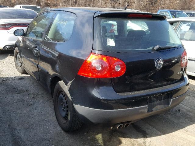 WVWAB71K28W064699 - 2008 VOLKSWAGEN RABBIT BLACK photo 3