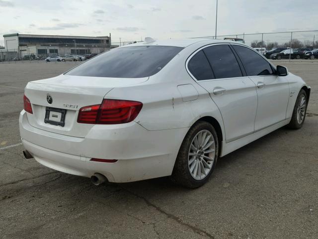 WBAFU7C54BC874221 - 2011 BMW 535 XI WHITE photo 4