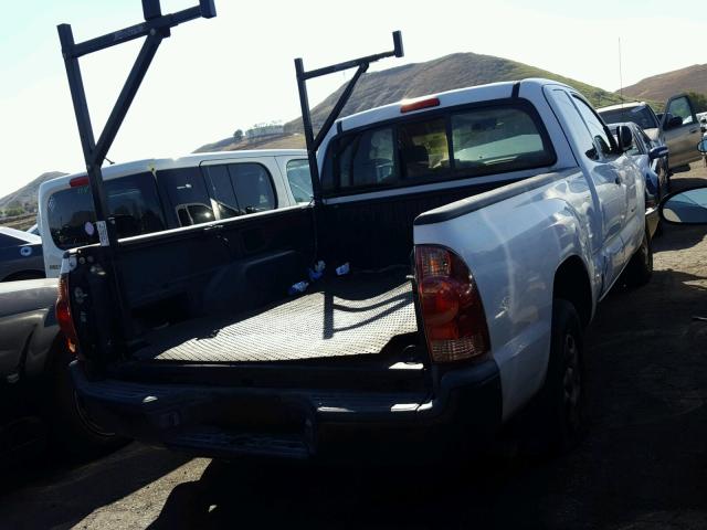 5TETX22N47Z328433 - 2007 TOYOTA TACOMA ACC WHITE photo 4