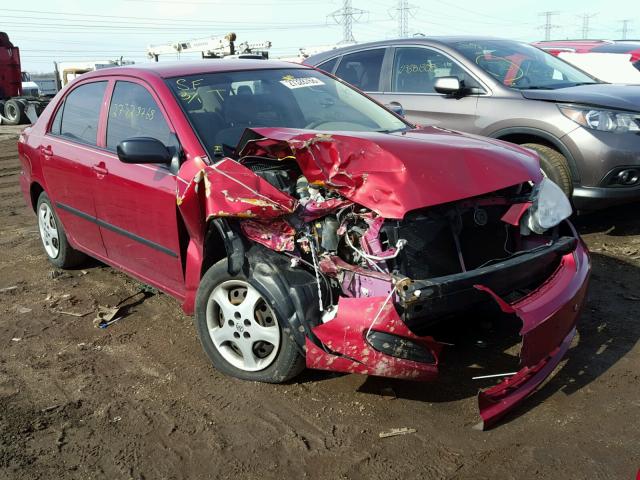 JTDBR32E760072203 - 2006 TOYOTA COROLLA CE RED photo 1