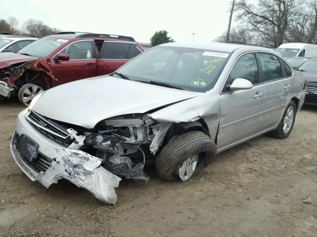 2G1WT58KX89276104 - 2008 CHEVROLET IMPALA LT SILVER photo 2