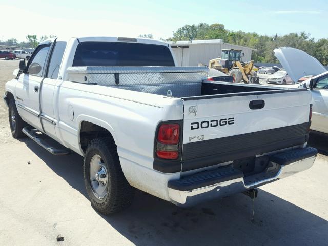 3B7HC13Y9YG160032 - 2000 DODGE RAM 1500 WHITE photo 3