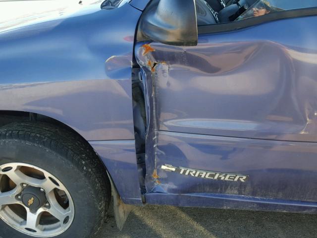 2CNBJ13C1X6911744 - 1999 CHEVROLET TRACKER BLUE photo 10