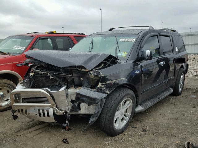 5N1AA08B04N701374 - 2004 NISSAN ARMADA SE BLACK photo 2