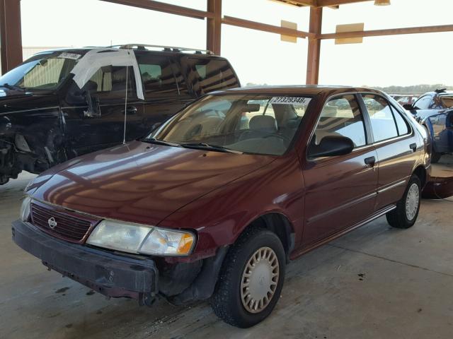 1N4AB41D1VC703691 - 1997 NISSAN SENTRA XE RED photo 2