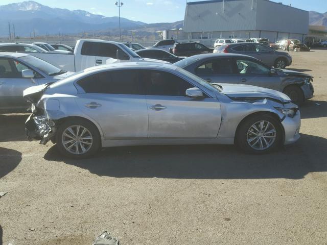 JN1BV7AR1EM683149 - 2014 INFINITI Q50 BASE SILVER photo 9