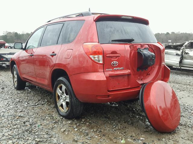 JTMBD33V486064847 - 2008 TOYOTA RAV4 RED photo 3