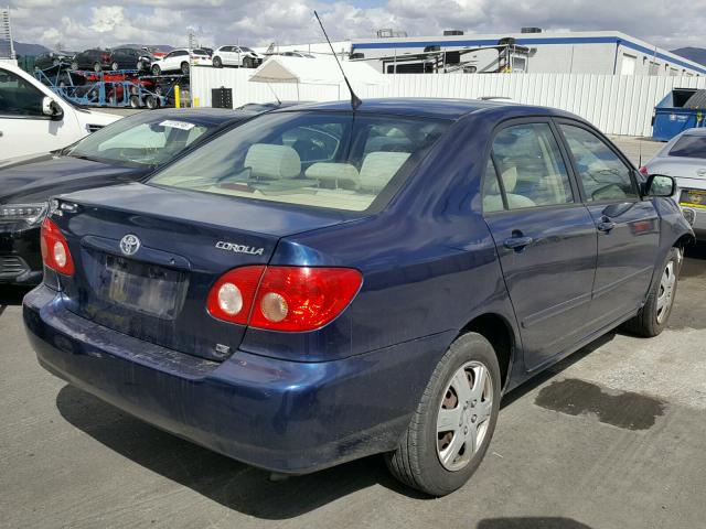 1NXBR32E26Z686466 - 2006 TOYOTA COROLLA CE BLUE photo 4