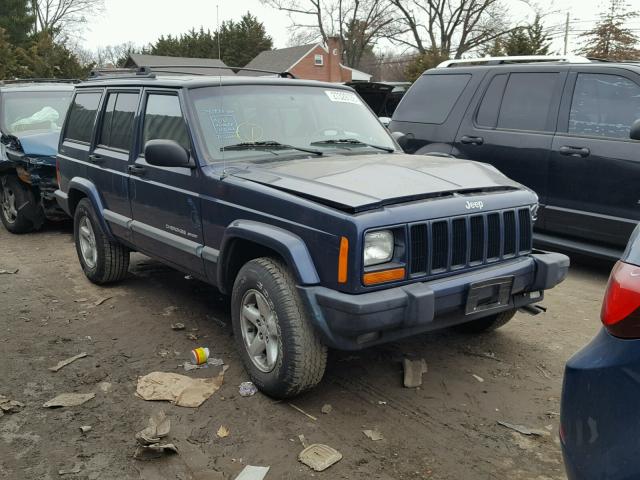 1J4FF48S21L630473 - 2001 JEEP CHEROKEE S BLUE photo 1