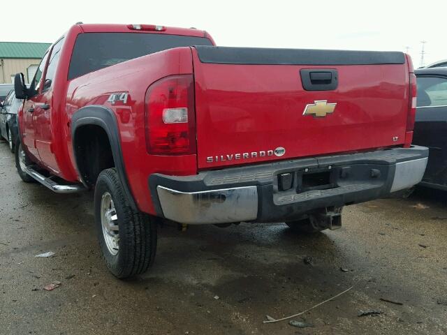 1GCHK23KX7F566261 - 2007 CHEVROLET SILVERADO RED photo 3