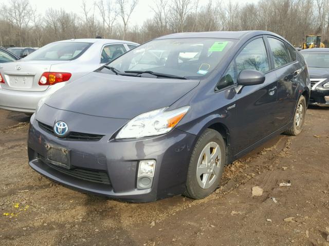 JTDKN3DU1A0167266 - 2010 TOYOTA PRIUS GRAY photo 2