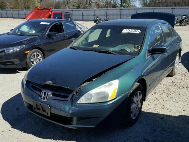 3HGCM56303G711201 - 2003 HONDA ACCORD LX GREEN photo 2