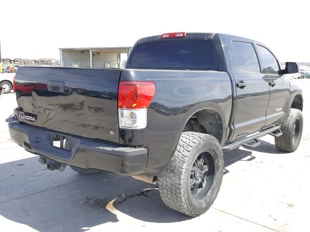 5TFEY5F15AX091819 - 2010 TOYOTA TUNDRA CRE BLACK photo 4