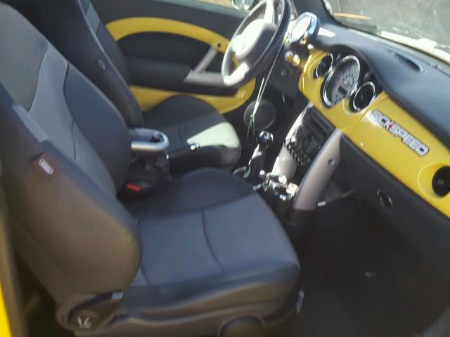 WMWRH33575TF85111 - 2005 MINI COOPER S YELLOW photo 5