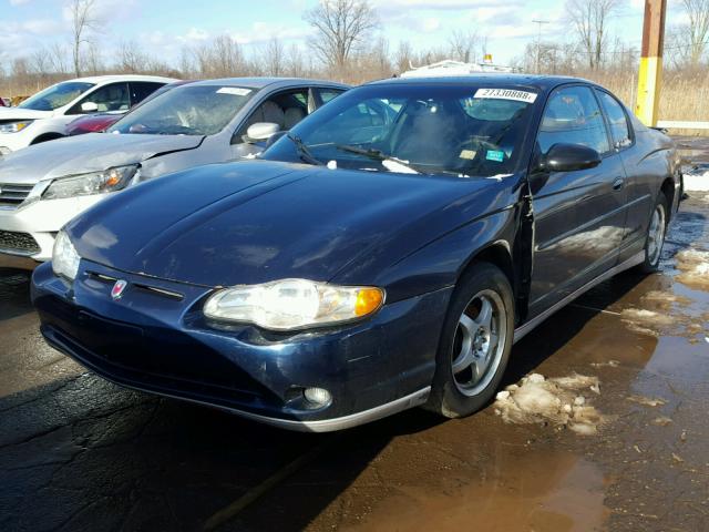 2G1WX15K829264591 - 2002 CHEVROLET MONTE CARL BLUE photo 2