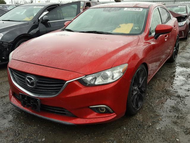 JM1GJ1V6XE1118301 - 2014 MAZDA 6 TOURING RED photo 2