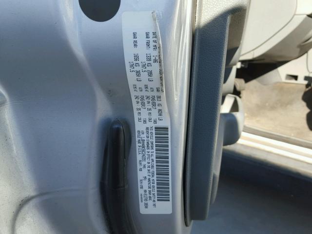 1J8HH48K56C242291 - 2006 JEEP COMMANDER ვერცხლისფერი ფოტო 10